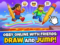 遊戲Obby online with friends: Draw and Jump!在線