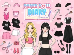遊戲Paper Doll Diary: Dress Up DIY在線