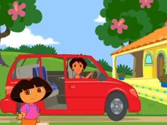 遊戲Dora The explorer Dora's Ride-Along City Adventure在線