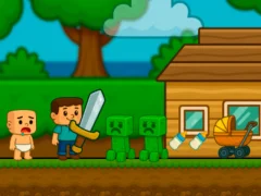 遊戲Baby Noob Help! Steve在線