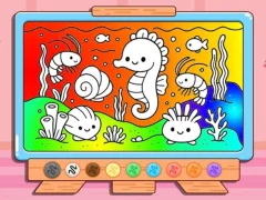 遊戲Coloring Book: Kawaii Sea Animals在線