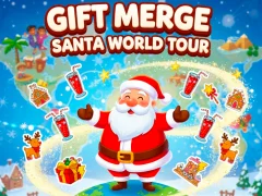 遊戲Gift Merge Santa World Tour在線