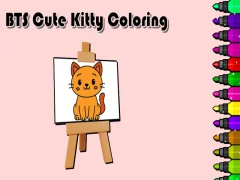 遊戲BTS Cute Kitty Coloring在線