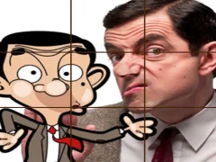 遊戲Mr Bean Tile Puzzle在線