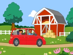 遊戲Dora The explorer Dora's Ride-Along Animal Photo Adventure在線