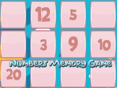 遊戲Memory Game With Numbers在線