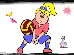 遊戲Volleyball Fun Coloring在線