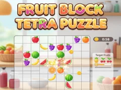 遊戲Fruit Block Tetra Puzzle在線