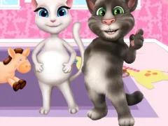 遊戲Preganat Kitty Room Decor在線