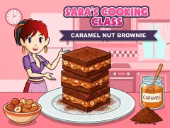 遊戲Sara`s Cooking Class Caramel Nut Brownie在線