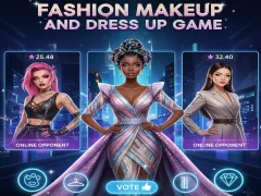 遊戲Fashion Makeup And Dress Up Game在線
