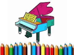 遊戲Back To School: Piano Coloring Book在線