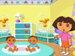 遊戲Dora the Explorer Dora's Playtime with the Twins在線