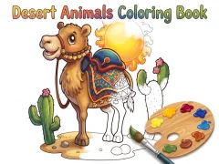 遊戲Desert Animals Coloring Book在線