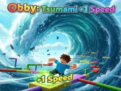 遊戲Obby: Tsunami +1 speed在線