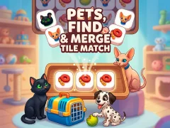 遊戲Pets, Find and Merge Tile Match在線