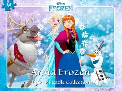 遊戲Anna Frozen Jigsaw Puzzle Collection在線