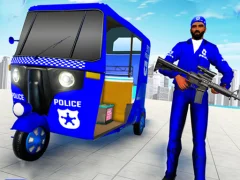 遊戲Police Auto Rickshaw Taxi在線
