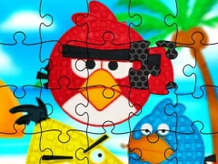 遊戲Funny Birds Pop It Jigsaw在線
