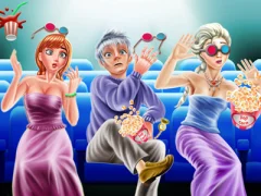 遊戲Ice Family Movie Night在線