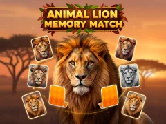遊戲Animal Lion Memory Match在線
