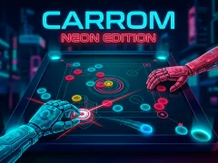 遊戲Carrom Neon Edition在線