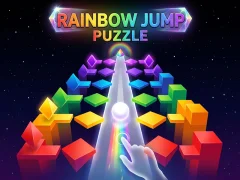 遊戲Rainbow Jump Puzzle在線