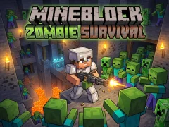 遊戲Mineblock Zombie Survival在線