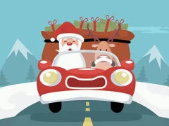 遊戲Santa Giving Presents Jigsaw在線