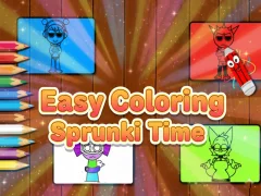 遊戲Easy Coloring Sprunki Time在線