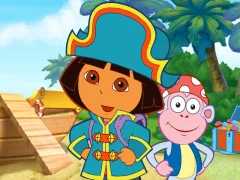 遊戲Dora The explorer Dora's Pirate Boat Treasure Hunt在線
