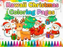 遊戲Kawaii Christmas Coloring Pages在線