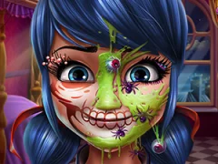 遊戲Dotted Girl Halloween Makeup在線
