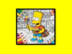 遊戲Back To School Simpsons Coloring Book在線