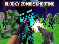 遊戲Blocky Zombie Shooting在線