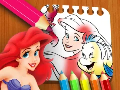 遊戲The Little Mermaid Coloring Book在線