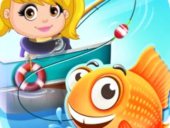 遊戲Nastya Fishing game在線