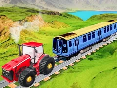 遊戲Chain Tractor Train Towing Game 3D在線
