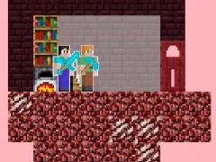 遊戲Alex and Steve Nether在線