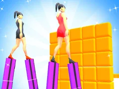 遊戲Heels Run Race - Stack Rider在線