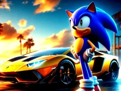 遊戲Sonic Run for Lamborghini在線