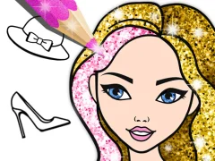 遊戲Fashion Coloring Book Glitter在線