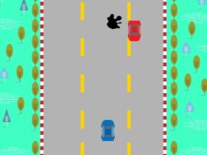 遊戲帶有汽車的道路在線