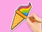 遊戲Coloring Book: Rainbow Ice Cream在線