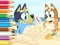遊戲Coloring Book: Bluey On The Beach在線