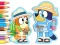 遊戲Coloring Book: Bluey Camping在線