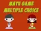 遊戲Math Game Multiple Choice在線