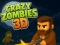 遊戲Crazy Zombies 3D在線