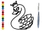 遊戲Back To School: Swan Coloring Book在線