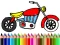遊戲Back To School: Motorbike Coloring在線